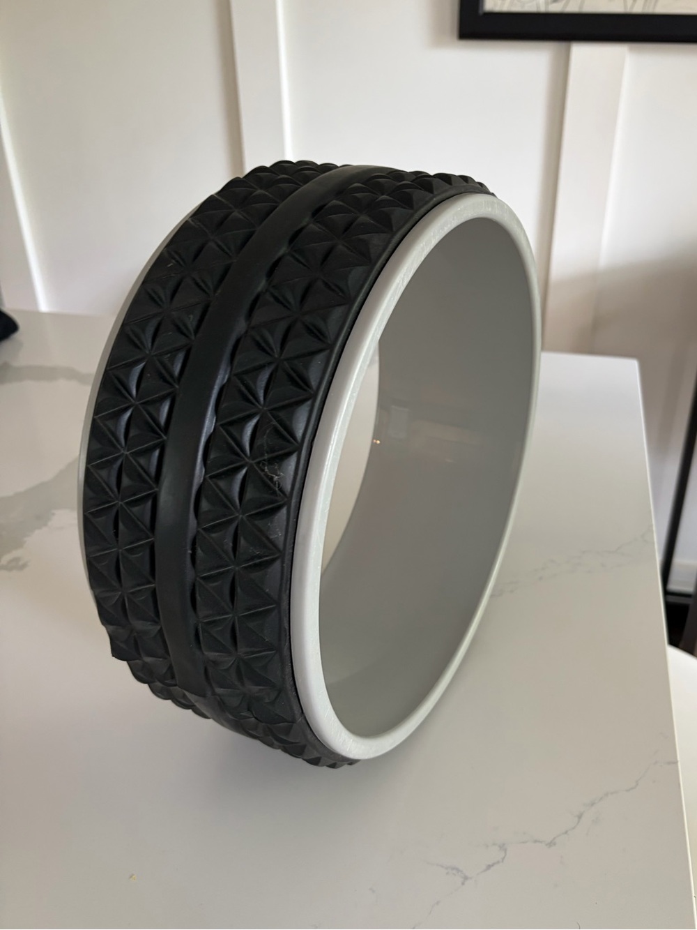 Textured Black and Grey Back Roller - Fitness Equipment